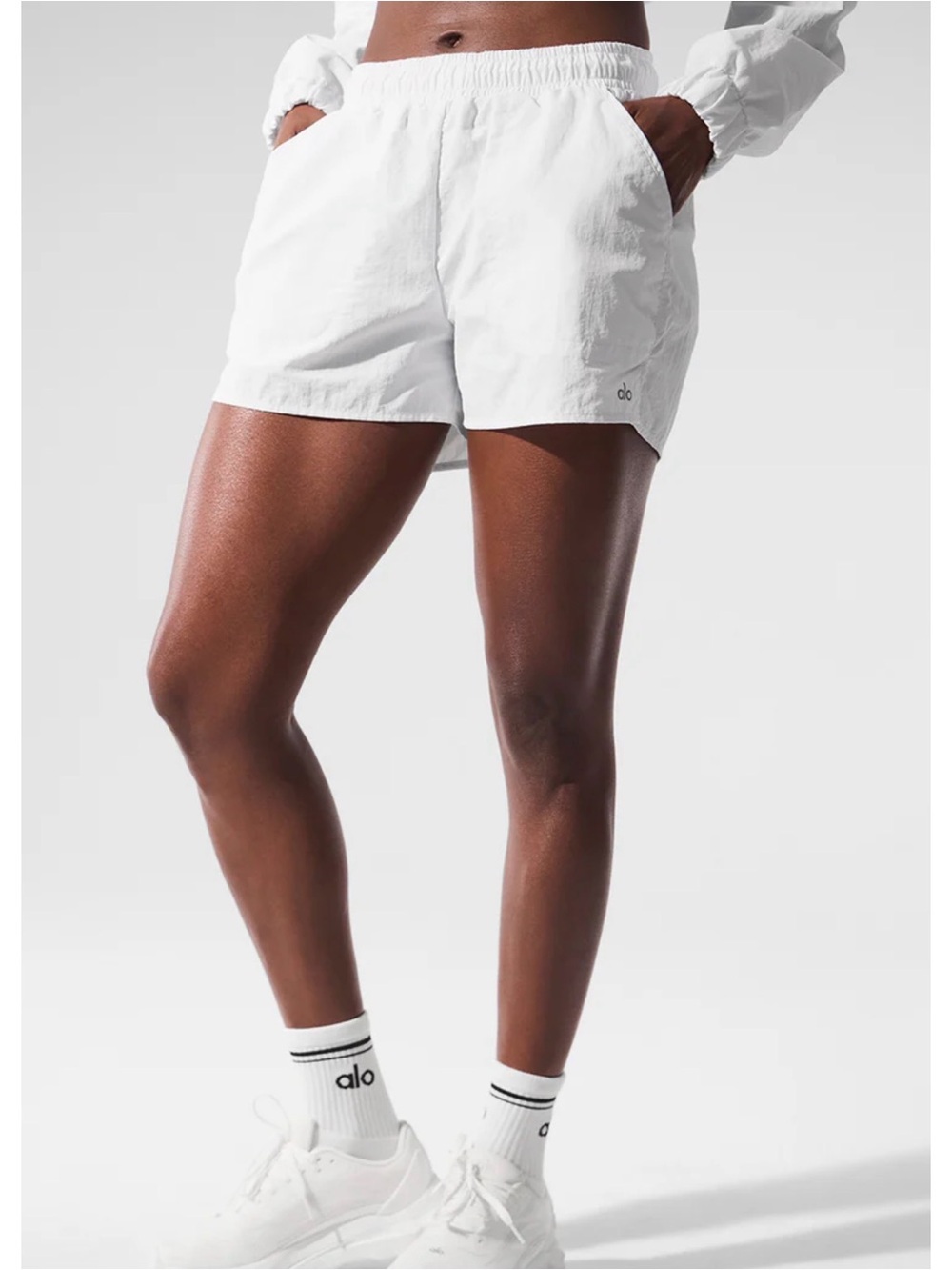 ALO  Women's White Athletic Shorts